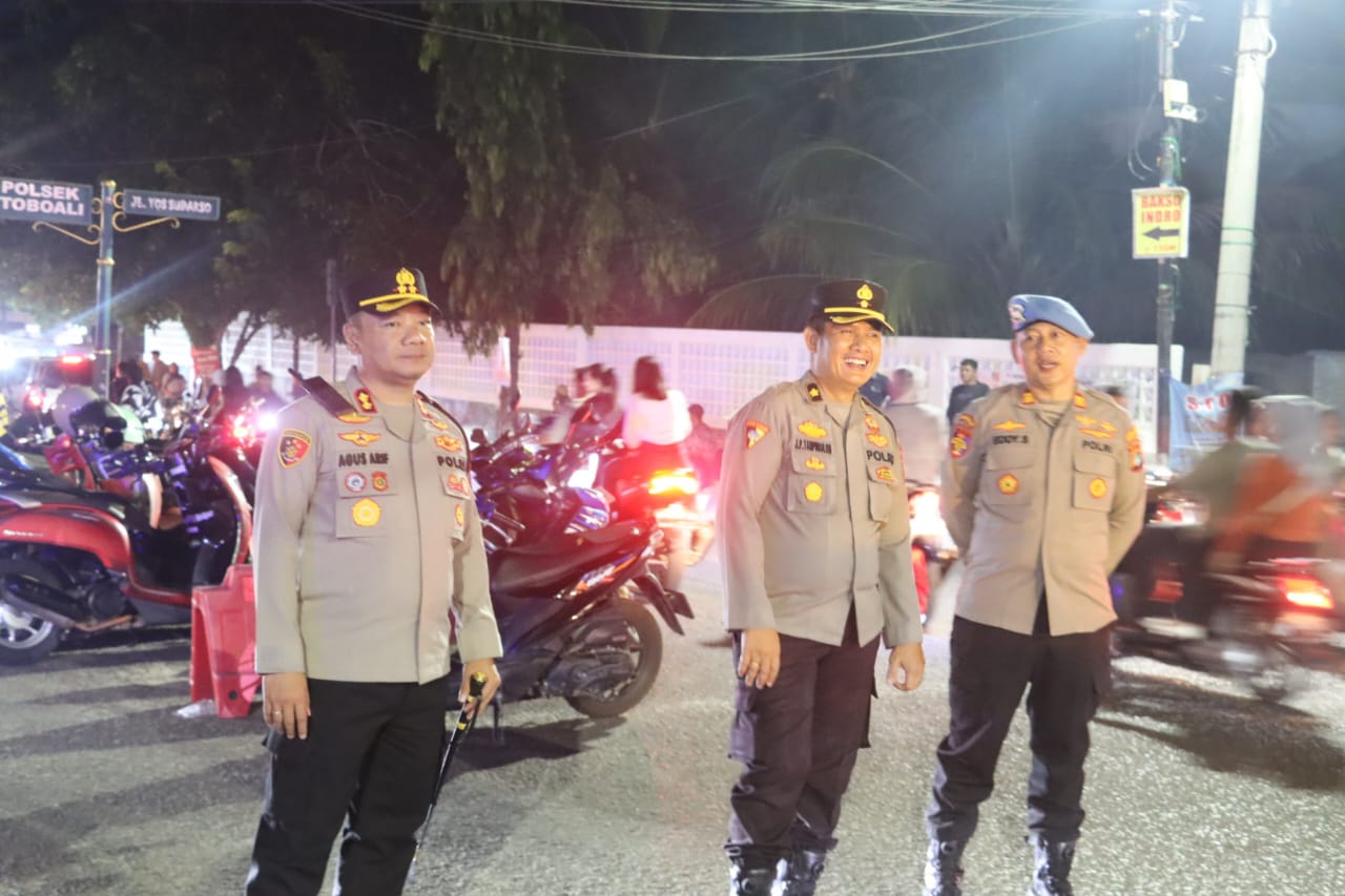 Kapolres Bangka Selatan Pimpin Patroli Malam Takbir Iduladha