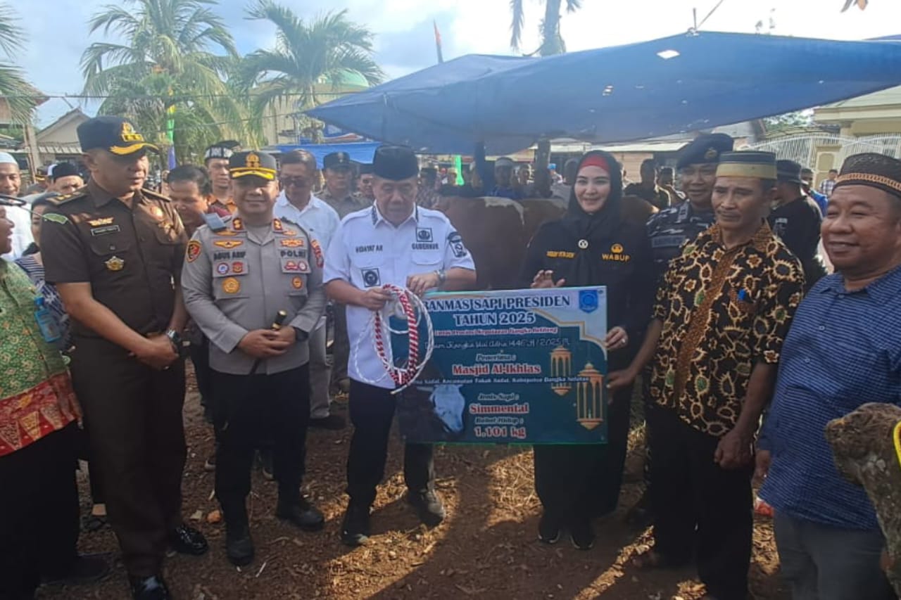 Lewat Gubernur, Presiden Prabowo Kirim Sapi Kurban Seberat 1,1 Ton untuk Masyarakat Desa Sadai