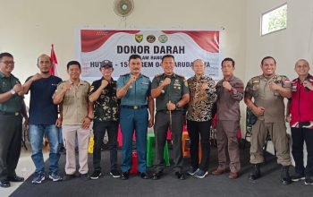 Peringati HUT ke-15 Korem 045/Gaya, Kodim Basel Gelar Donor Darah dan Bakti Sosial