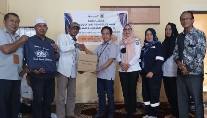Wujudkan Lingkungan Bersih dan Bernilai Ekonomi, PT Timah Bina dan Fasilitasi Bank Sampah Tanjung Elok