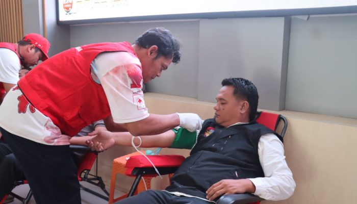Sambut HUT Bhayangkara, Polres Basel Adakan Pemeriksaan Kesehatan dan Donor Darah Gratis