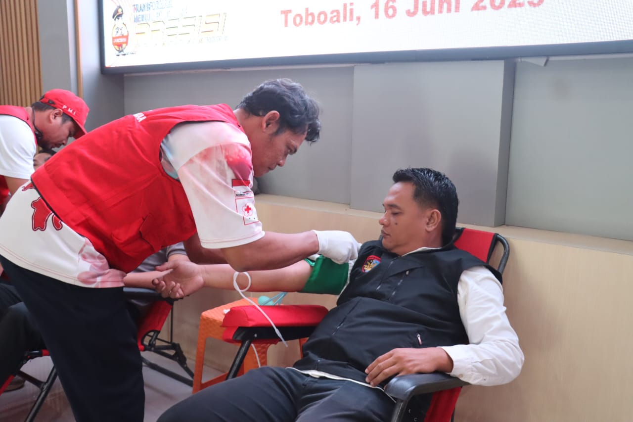 Sambut HUT Bhayangkara, Polres Basel Adakan Pemeriksaan Kesehatan dan Donor Darah Gratis