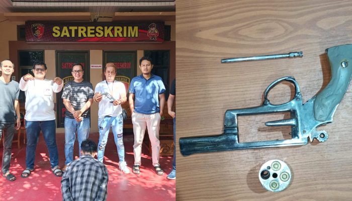 Bawa Senpi Ilegal ke Tempat Hiburan Malam, Pemuda di Toboali Diamankan Polisi