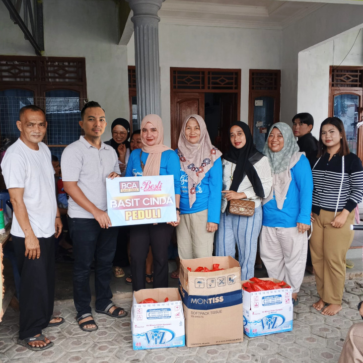 Basit Cinda Salurkan Makanan Bergizi untuk Balita di Pangkalpinang