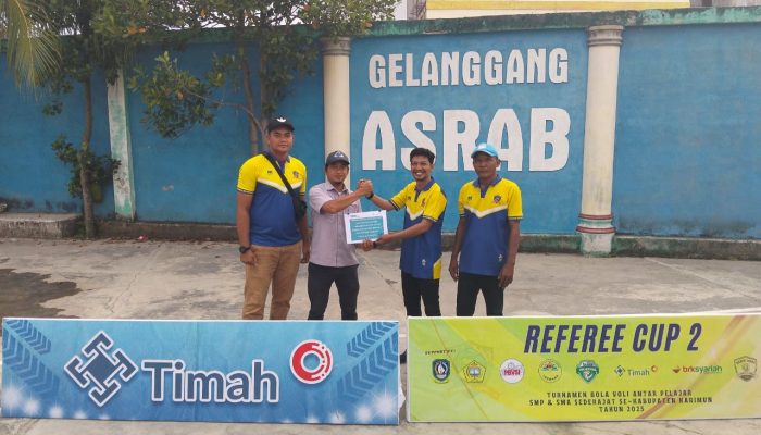 PT Timah Dukung Turnamen Voli Referee Cup 2