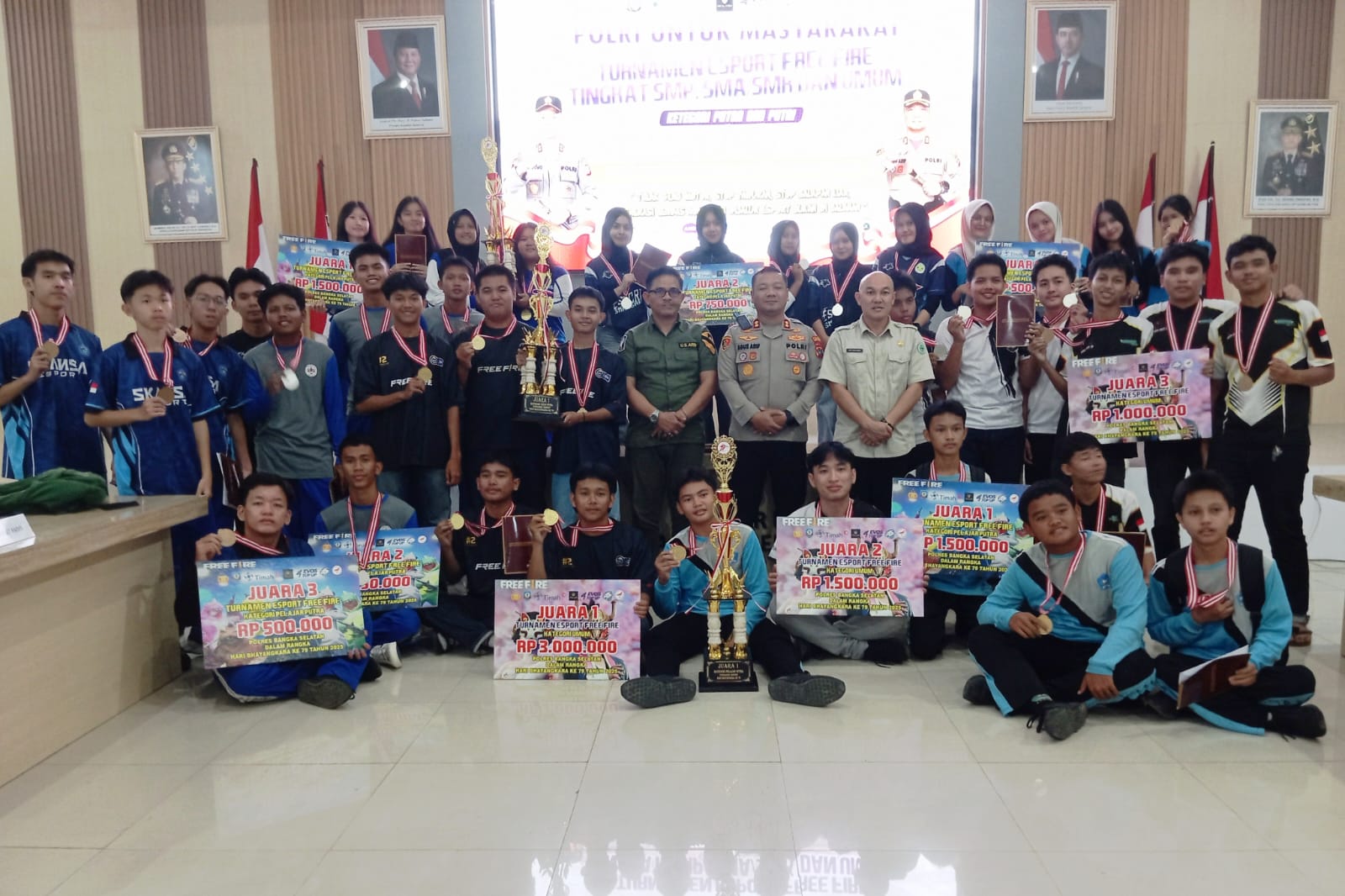 Diikuti 78 Tim, Polres Bangka Selatan Sukses Gelar Turnamen E-sport Free Fire