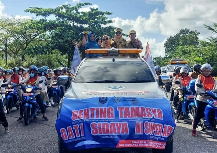 Peringati Harganas ke-32, Pemkab Basel Gelar Konvoi Kirab Bangga Kencana