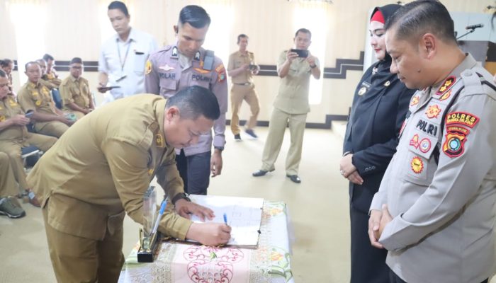 Polres Basel dan APDESI Sepakat Kawal Dana Desa Lewat MoU
