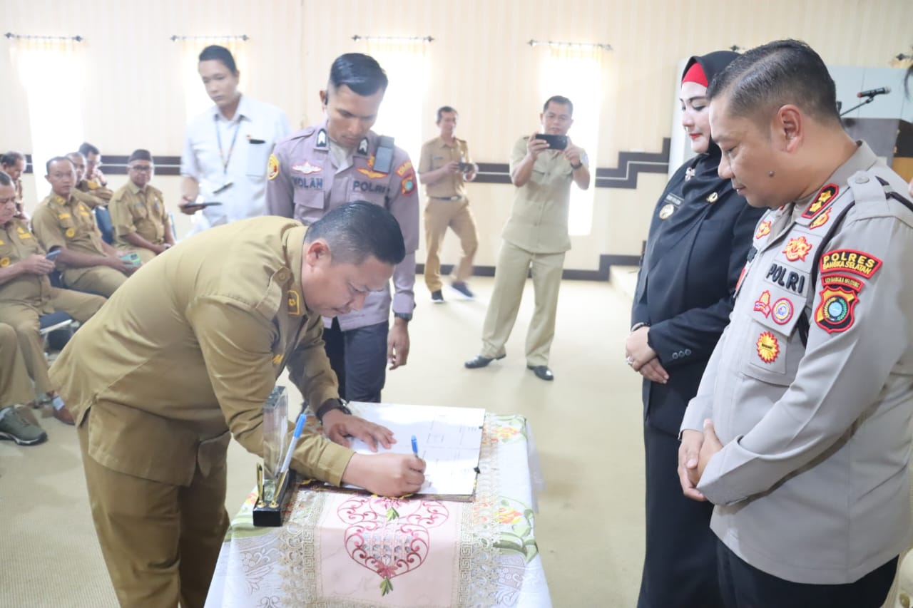 Polres Basel dan APDESI Sepakat Kawal Dana Desa Lewat MoU