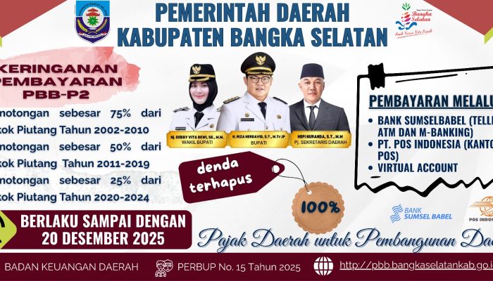 Bakuda Basel Hadirkan Promo Menarik di Aik Bakung, Bayar PBB Dapat Suvenir dan Diskon Piutang hingga 75 Persen
