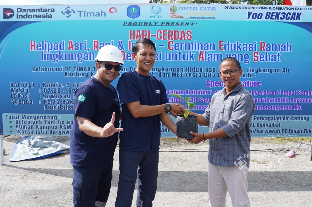 Dukung Ketahanan Pangan, PT Timah Gandeng Kelompok Tani Nangnung Tanam Sayur dan Buah