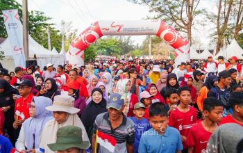 Semarak Pekan Sehat HUT ke-49 PT Timah di Belitung Timur Berlangsung Meriah