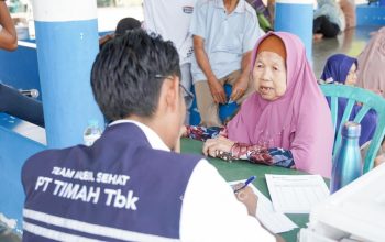 Ratusan Warga Manfaatkan Pengobatan Gratis HUT ke-49 PT Timah di Belinyu