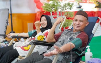 Untuk Merah Putih, PT Timah Gelar Donor Darah di Belinyu, Berhasil Kumpulkan 135 Kantong Darah