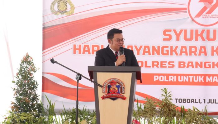 Hari Bhayangkara ke-79, Bupati Basel Puji Polri: Siap Kolaborasi untuk Bangka Selatan