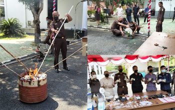 Kejari Bangka Selatan Musnahkan Ratusan Gram Narkotika hingga Barang Bukti Kejahatan