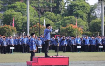Pj Sekda Babel Pimpin Upacara Bulanan, Singgung Pelayanan hingga Anggaran