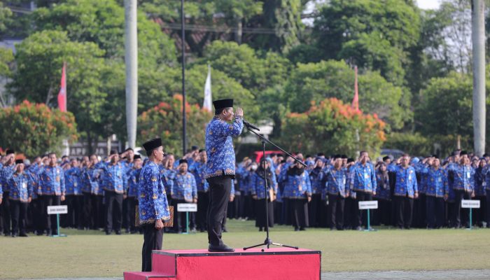 Pj Sekda Babel Pimpin Upacara Bulanan, Singgung Pelayanan hingga Anggaran