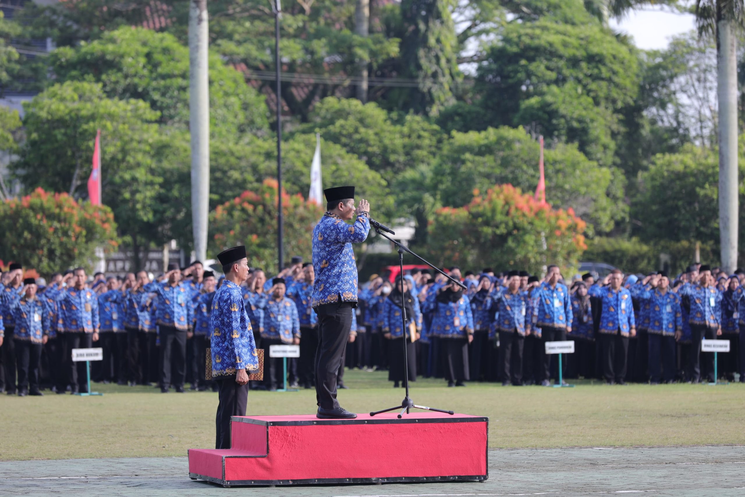Pj Sekda Babel Pimpin Upacara Bulanan, Singgung Pelayanan hingga Anggaran