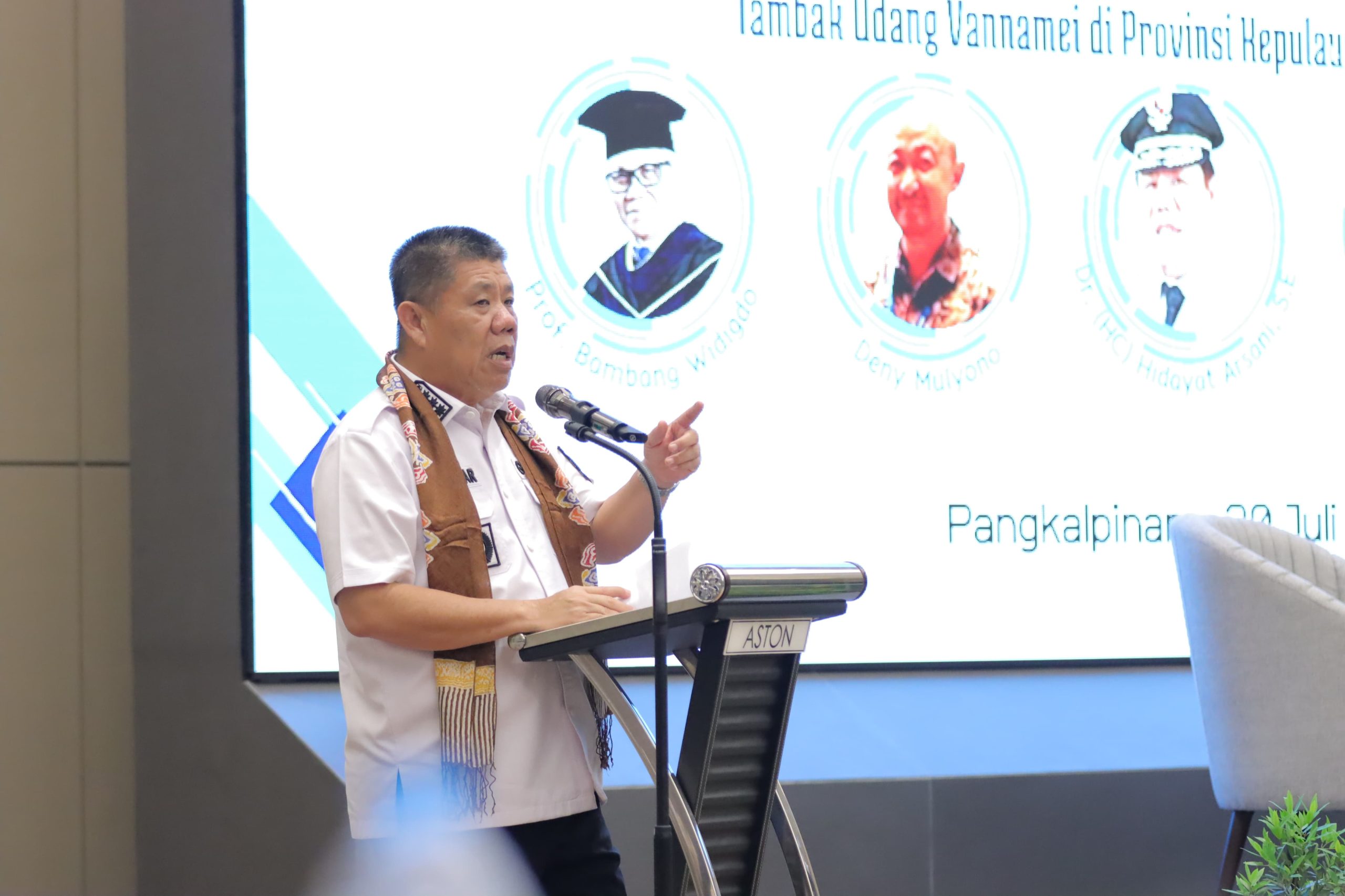 Gubernur Babel Ingatkan Pengusaha Tambak Udang Segera Urus Izin SIPA