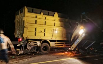 Tiga Truk Tabrakan Beruntun di Desa Bikang, 1 Tewas di Tempat, 4 Luka-Luka