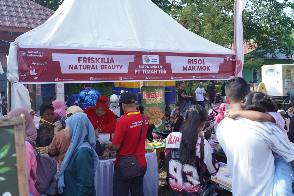 Meriah, Bazar UMKM Warnai HUT ke-49 PT Timah di Belitung Timur