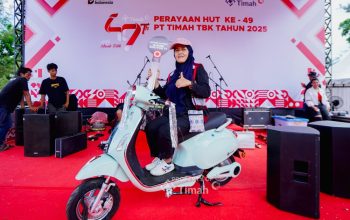 Raih Motor Impian di Pekan Sehat HUT PT Timah, Warga Bangka Barat Bahagia
