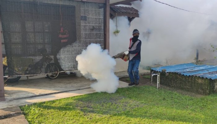 Cegah DBD, PT Timah Lakukan Fogging di Permukiman dan Sekolah di Kundur Barat