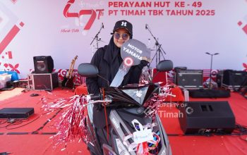 Sepatu Hilang Tak Masalah, Dipa Putri Pulang Bawa Motor dari Pekan Sehat PT Timah