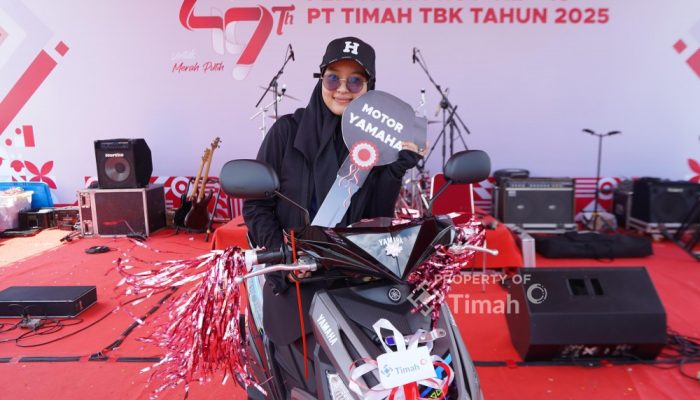 Sepatu Hilang Tak Masalah, Dipa Putri Pulang Bawa Motor dari Pekan Sehat PT Timah