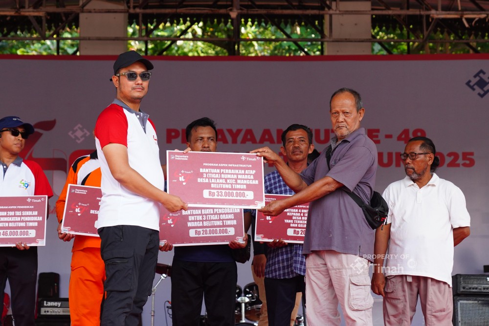 PT Timah Bantu Renovasi Rumah Nursen di Belitung Timur