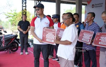 PT Timah Serahkan Mesin Pemipil Jagung untuk Kelompok Tani di Beltim