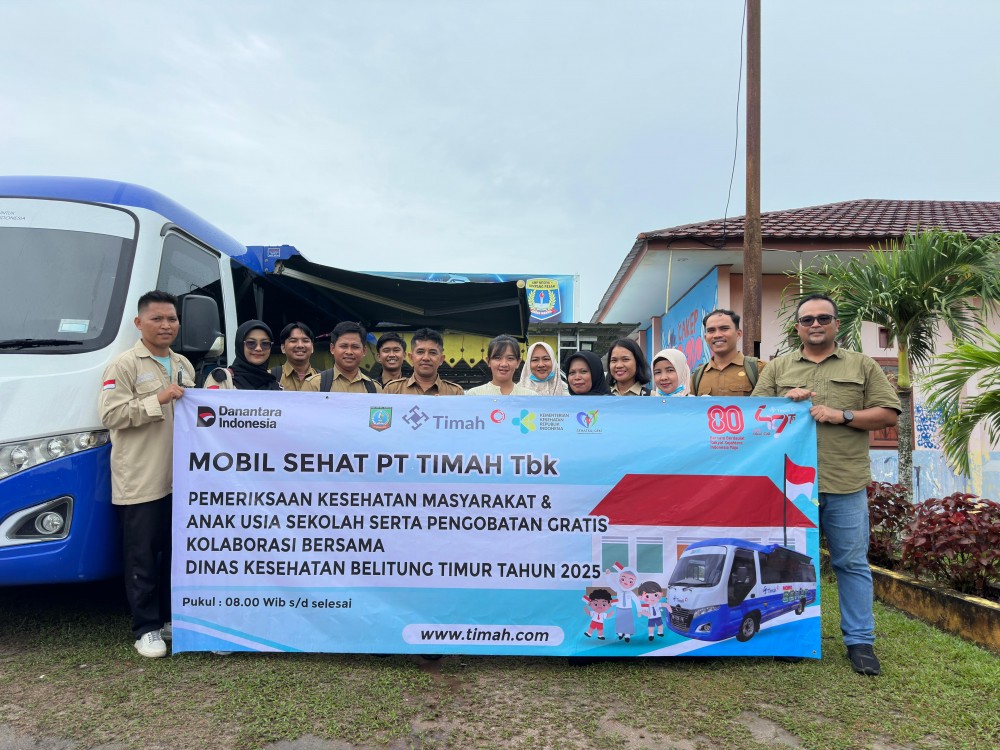 PT Timah Hadirkan Layanan Mobil Sehat di SMP Negeri 1 Simpang Pesak Belitung Timur