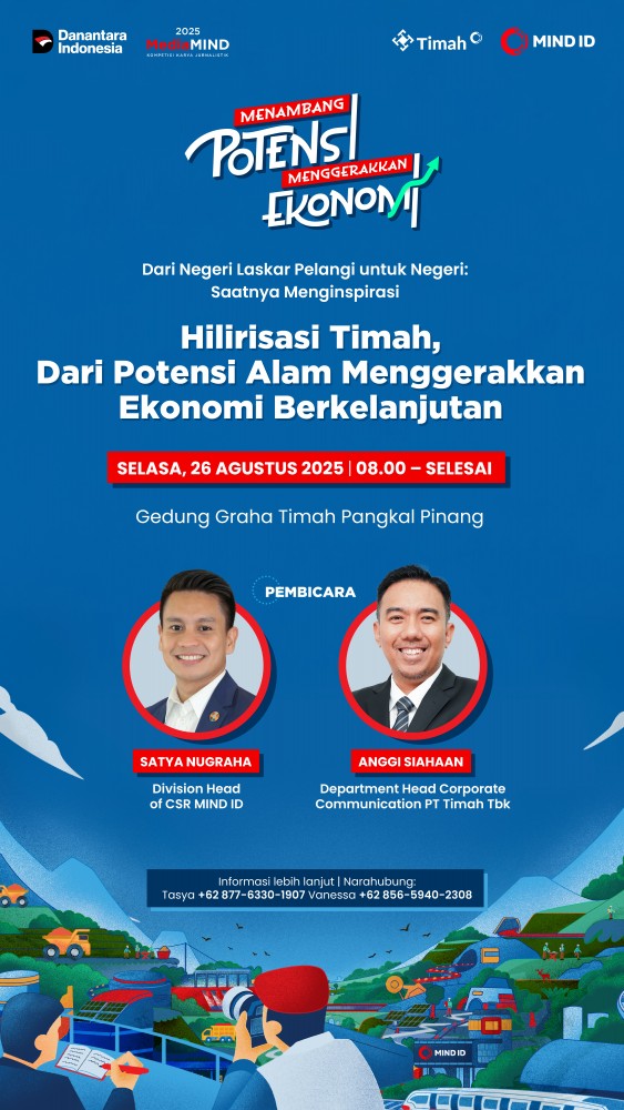 MIND ID dan PT Timah Ajak Jurnalis & Mahasiswa di Babel Ikuti MediaMIND, Angkat Potensi Hilirisasi Timah