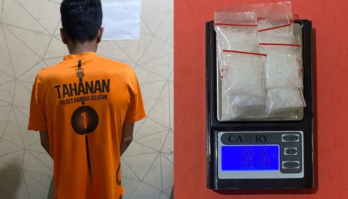 Sempat Lari dan Buang Kotak Rokok Berisi Sabu, Pengedar Asal OKI Dibekuk Polres Basel
