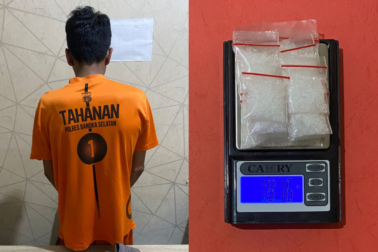 Sempat Lari dan Buang Kotak Rokok Berisi Sabu, Pengedar Asal OKI Dibekuk Polres Basel