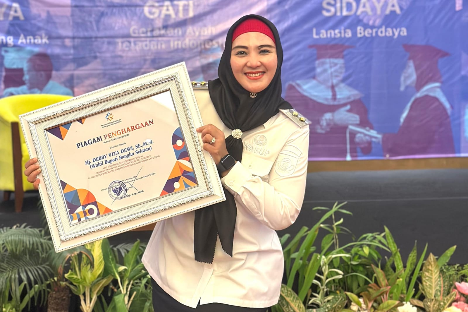 Komitmen Tekan Stunting dan Layanan Kependudukan, Bangka Selatan Diganjar Penghargaan dari Menteri BKKBN