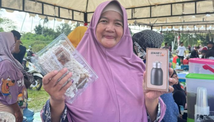 UMKM di Belinyu Ketiban Berkah di Pekan Sehat PT Timah, Winda: Alhamdulillah Dagangan Saya Terjual Habis