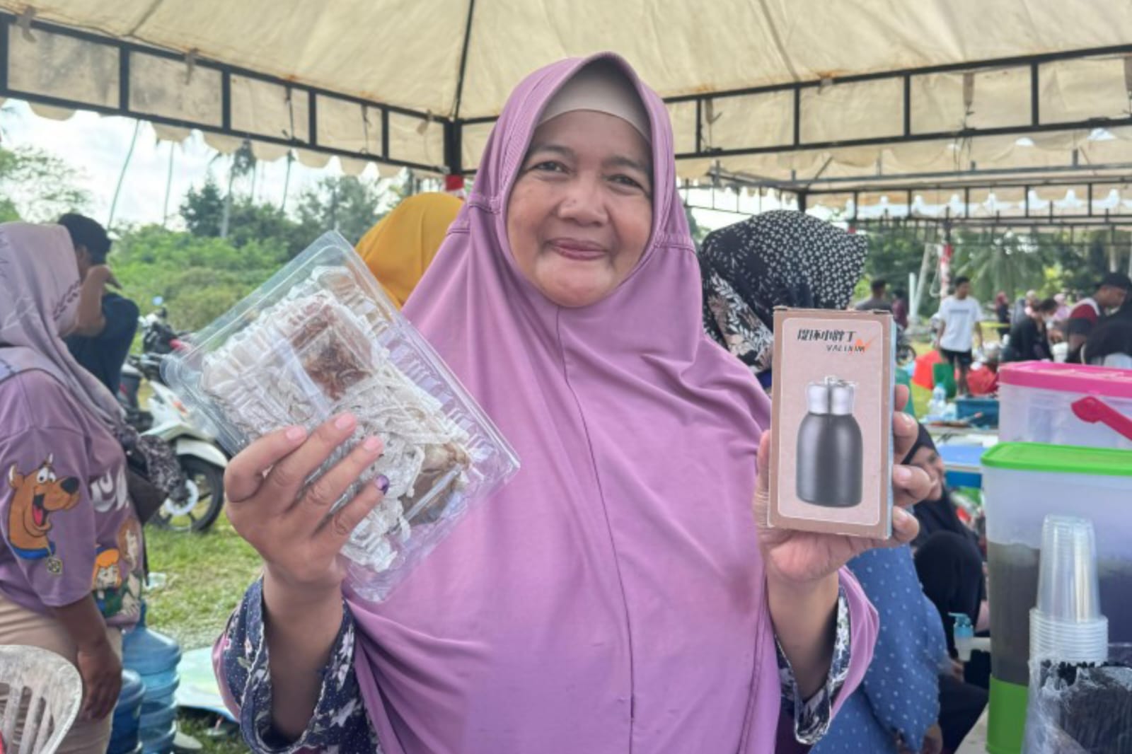 UMKM di Belinyu Ketiban Berkah di Pekan Sehat PT Timah, Winda: Alhamdulillah Dagangan Saya Terjual Habis