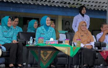 Noni Hidayat Arsani Launching Program Pangan Lokal Goes To School di SMPN 1 Pangkalpinang