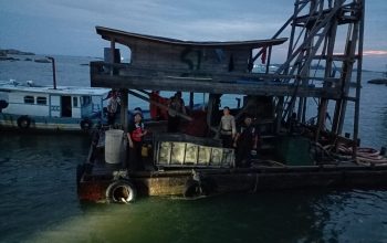 Sudah Diimbau Tetap Nekat, 1 PIP Ilegal di Perairan Cupat Diamankan PT Timah dan Aparat Gabungan