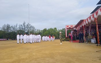 Tetesan Keringat dan Rasa Haru Warnai Pengibaran Bendera oleh Paskibraka Bangka Barat