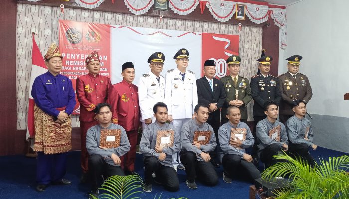 HUT ke-80 RI, 167 Warga Binaan Rutan Muntok Dapat Remisi, 7 Napi Langsung Hirup Udara Bebas