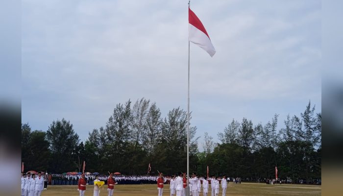 Paskibraka Bangka Barat Sukses Kibarkan Merah Putih di HUT ke-80 RI