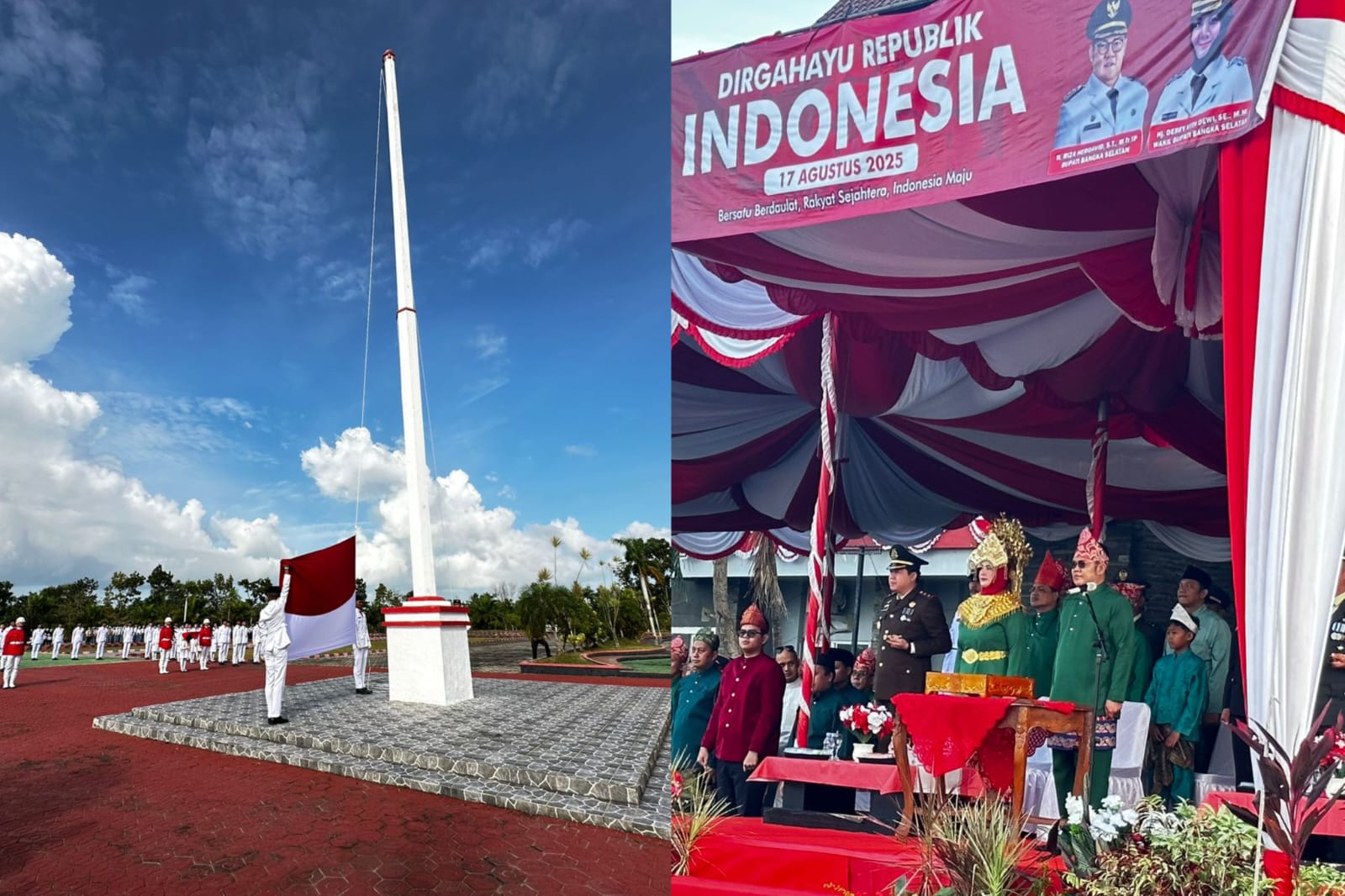 Upacara HUT ke-80 RI di Basel Khidmat, Riza Herdavid Ingatkan Semangat Persatuan