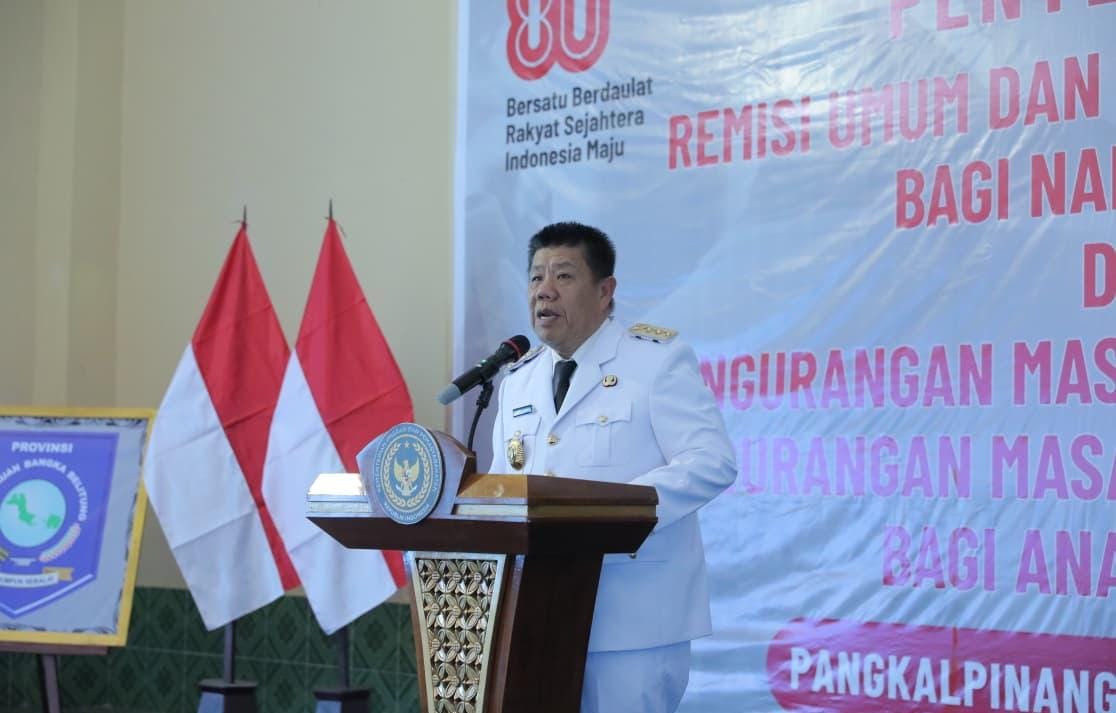 Gubernur Babel Ajak Warga dan Anak Binaan Pemasyarakatan Jadi Pribadi Taat Hukum