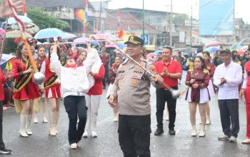 Kawal Pawai HUT ke-80 RI di Toboali, Polres Basel Kerahkan 258 Personel