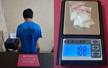 Satnarkoba Polres Basel Kembali Tangkap Pengedar Sabu di Jalan Damai, Pelaku Sempat Buang BB ke Toilet