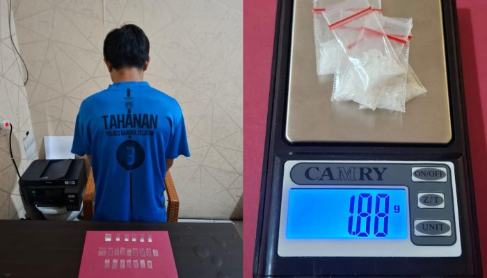 Satnarkoba Polres Basel Kembali Tangkap Pengedar Sabu di Jalan Damai, Pelaku Sempat Buang BB ke Toilet
