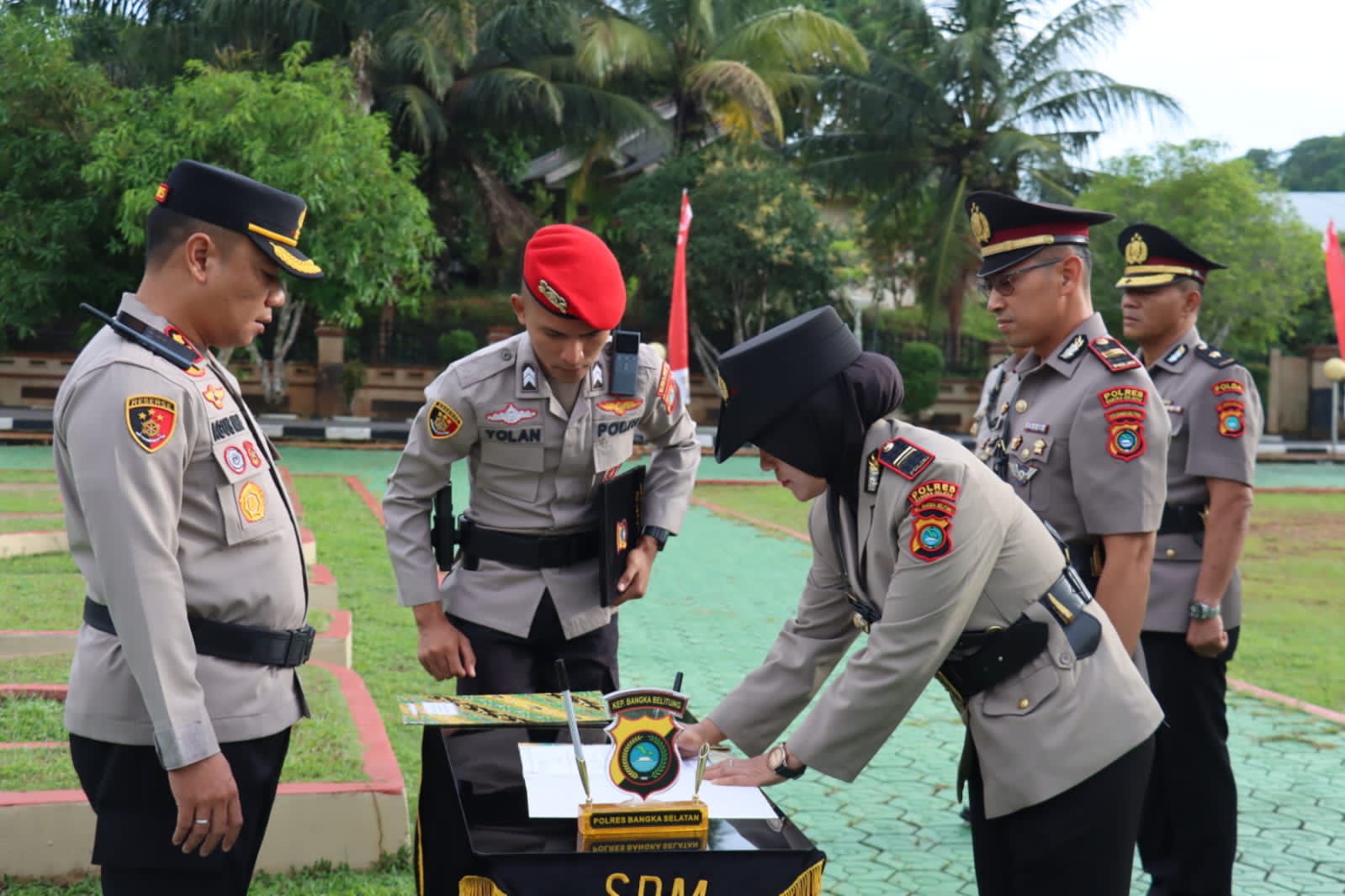 Enam Pejabat Utama Polres Basel Berganti, Kasat Lantas Kini Dijabat Perwira Perempuan